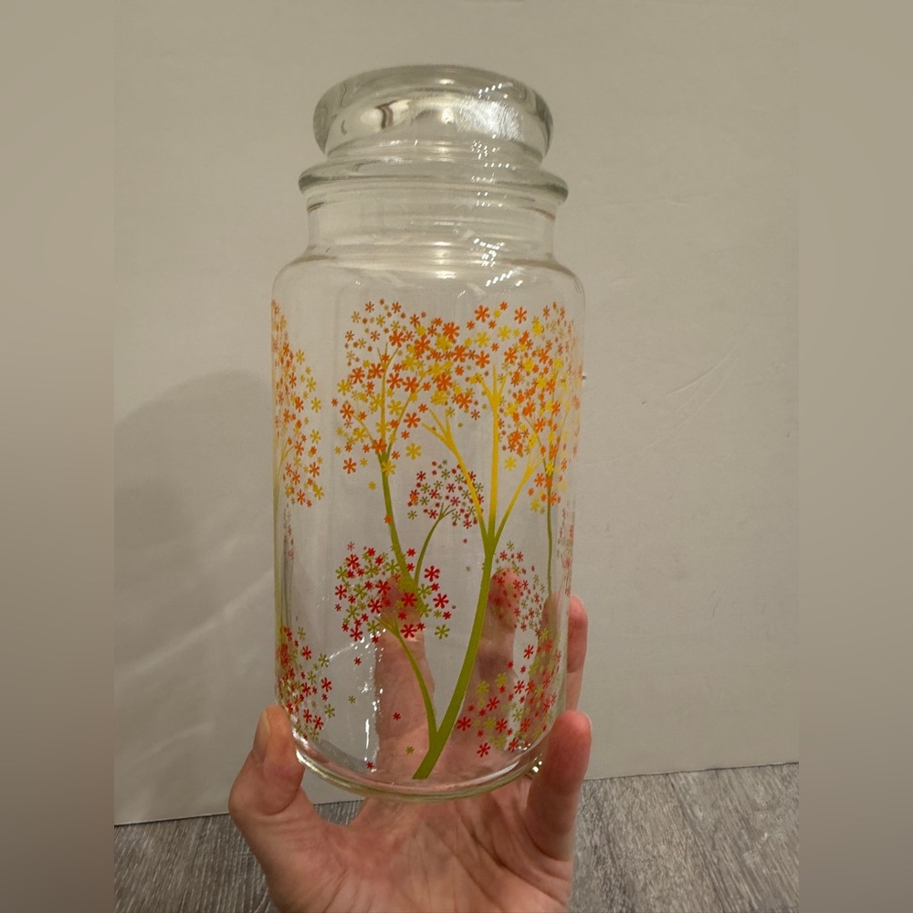 Vintage Anchor Hocking bubble / apothecary glass jar